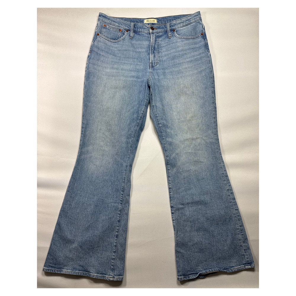 Madewell Women's The‎ Perfect Vintage Flare Blue Denim Jeans - Size 31 (36x32)
